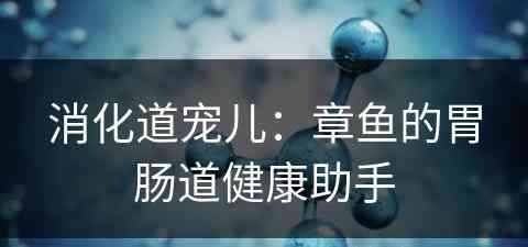 消化道宠儿：章鱼的胃肠道健康助手